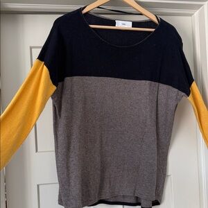 Colorblock Crew Neck Sweater
